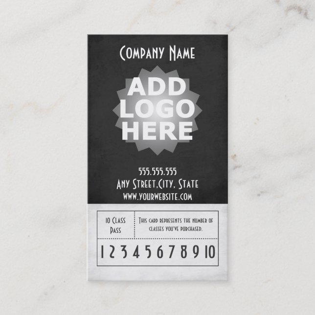 Fidelidade Modelo da passagem da classe do cartão de visita (Frente)