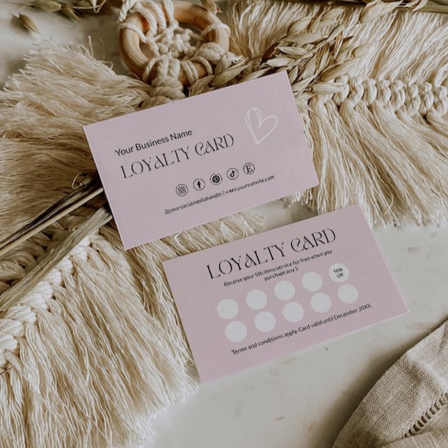 Fidelidade Modelo de Cartão de Lealdade Editável, (Editable Loyalty Card Template,)