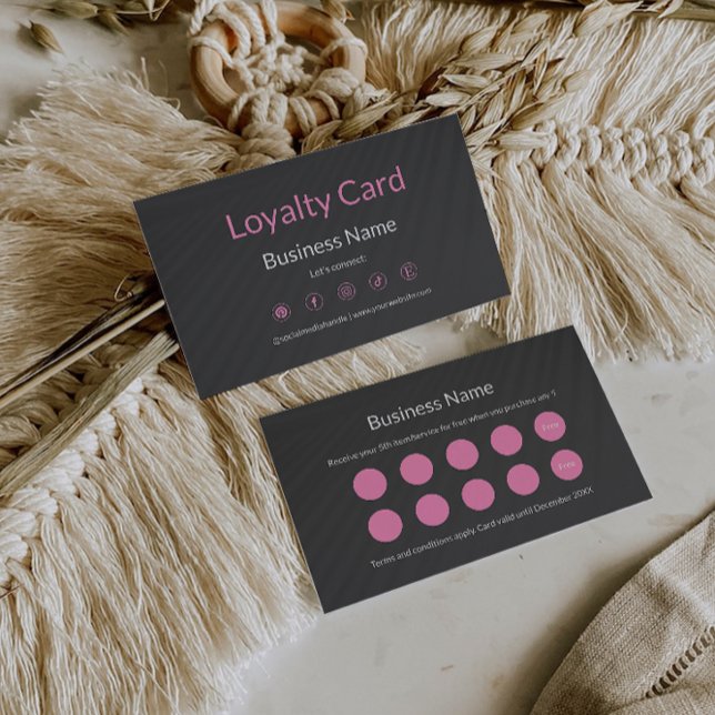 Fidelidade Modelo de Cartão de Lealdade Simples, (Simple Loyalty Card Template,)