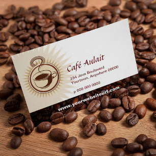 Fidelidade O bar de café recompensa o cartão de visita