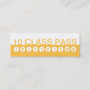 Fidelidade Passagem da classe do cartão de visita 10 da ioga