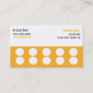 Fidelidade Placa Pass Classe Gym Cartão de visita 10