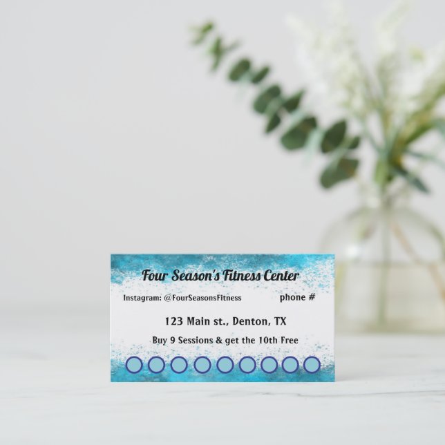 Fidelidade Spa, Malhação, Salão, Cartão de Saceração de Leald (Em pé/Frente)