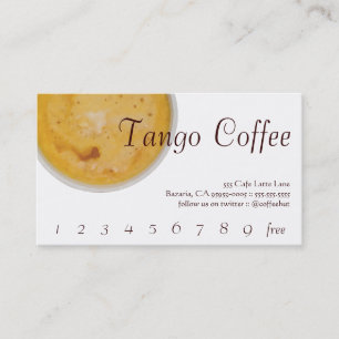 Fidelidade Tango Drink Punch / Cartão de Lealdade