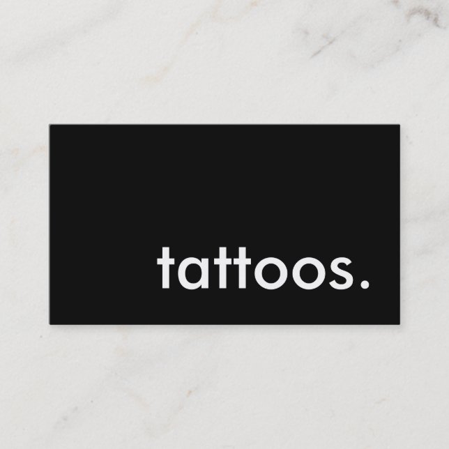 Fidelidade tatuagens. cartão de perfurador da lealdade (Frente)