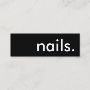 Fidelidade unhas. cartão de perfurador da lealdade