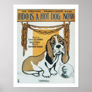 Fido é um poster da arte do cobrir da música do