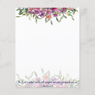Fiel fundo floral em aquarela