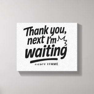 FIERCE FEMME - Capacitando a Canvas Wall Art para 