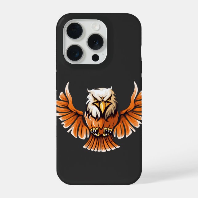 Fierce Flying Eagle iPhone 15 Pro Case (Verso)