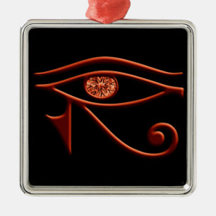 Fiery Eye Do Ornamento Quadrado De Horus