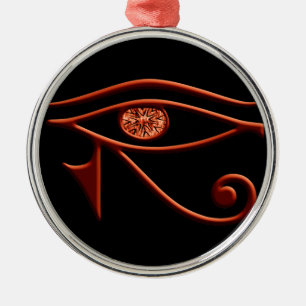 Fiery Eye Do Ornamento Redondo De Horus