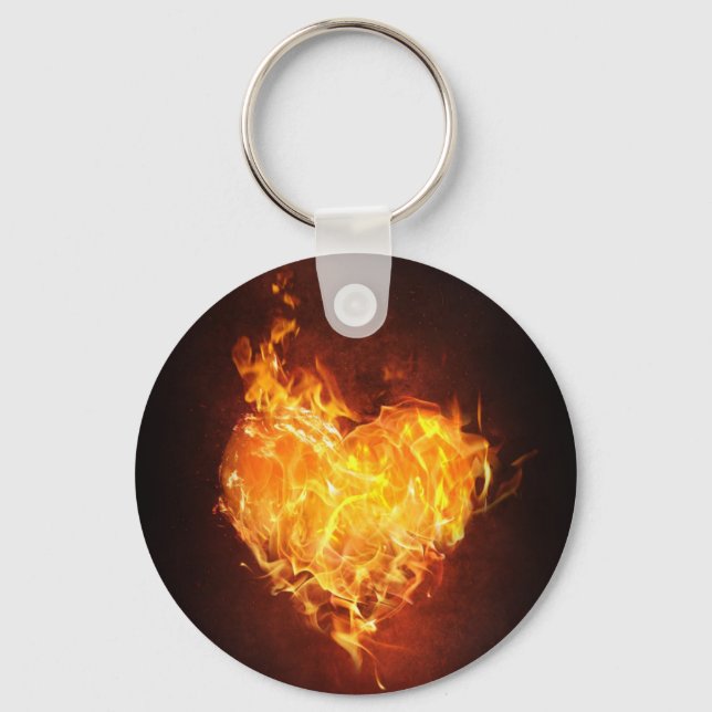 fiery Love Button Chaveiro (Frente)