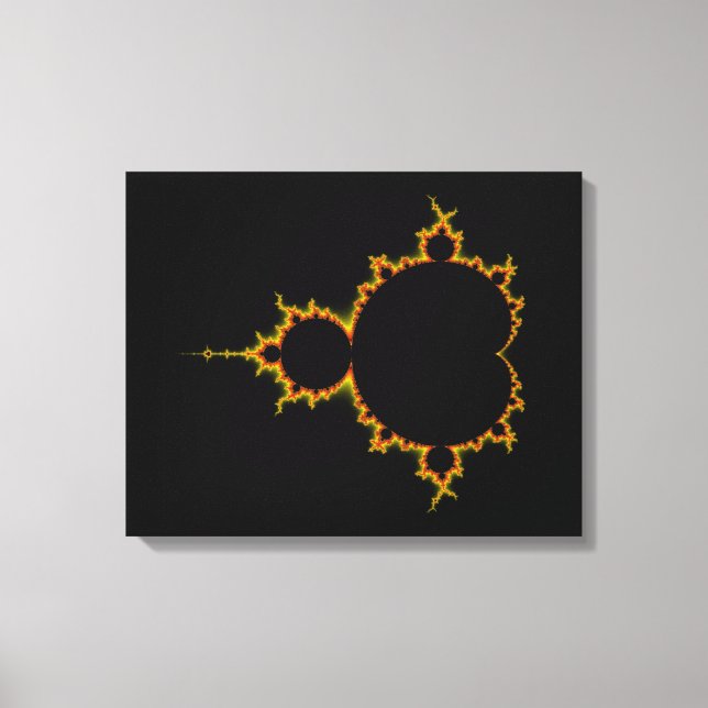 Fiery Mandelbrot Set Canvas (Frente)