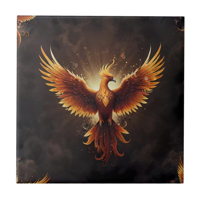 Fiery Phoenix Cushion (Frente)