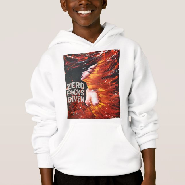 Fiery Spirit" Boys' Hoodie (Frente)