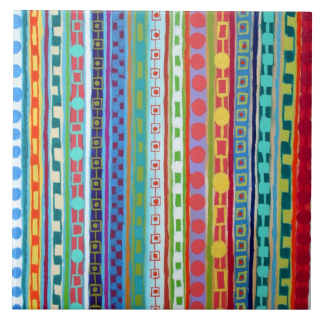 Fiesta 6 x 6 Azulejo cerâmico (Frente)