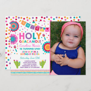 Fiesta Aniversário Convite Santa Festa Guacamole