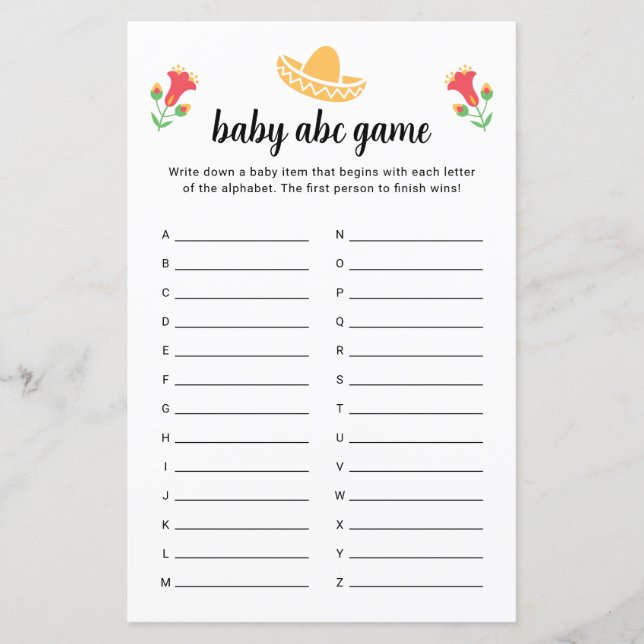 Fiesta Baby ABC Game (Frente)