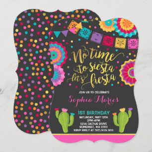 Fiesta Birthday - Convite para o Aniversário Mexi