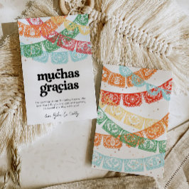 Fiesta Birthday Obrigado Cartões