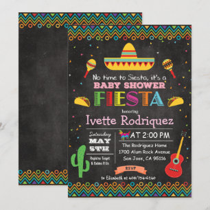 Fiesta - Chá de fraldas do Chalk - Convite