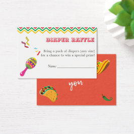 Fiesta Chá de fraldas mexicana Fralda Raffle