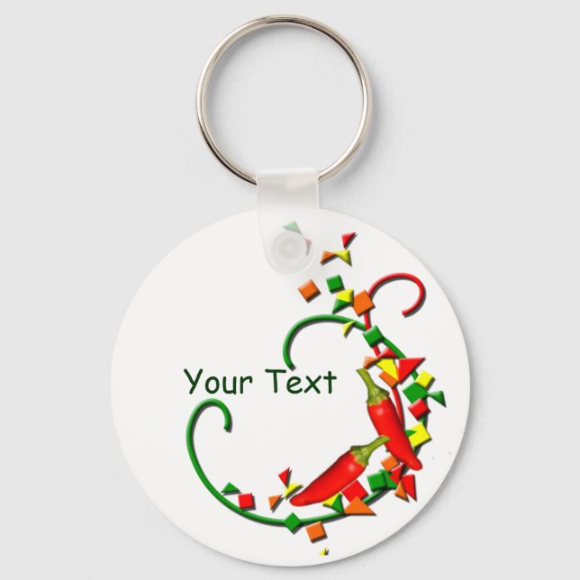 Fiesta Chili Peppers chaveiro (Frente)