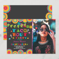 Fiesta Quinceanera Convite Taco Bout Festa