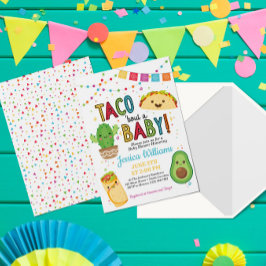 Fiesta Taco Sobre Um Convite Ao Chá de fraldas