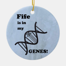 Fife Está No Meu Ornamento Genérico Cerâmico