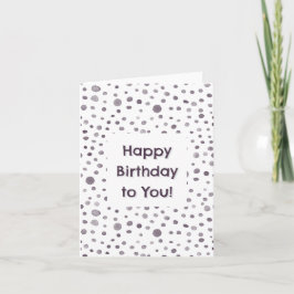 Fig Confetti Watercolor Dots - Cartão de Nasciment