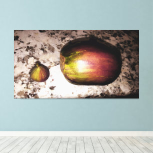 Fig & EggPlant - 60x32 Kitchen - Canvas Art