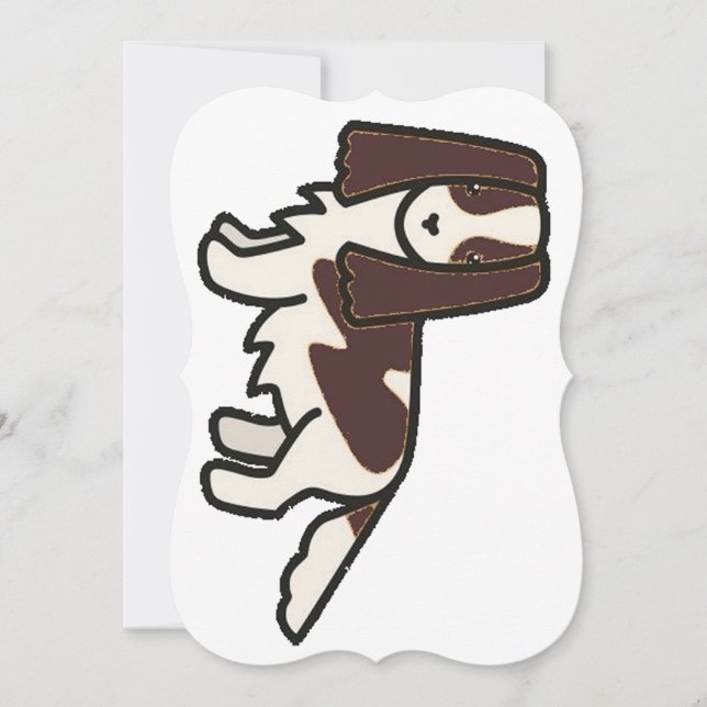 fígado espaniel inglês e desenho animado branco c (Frente)