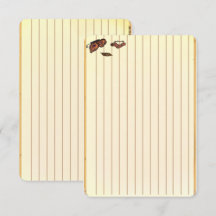 Figdewdrop caterpillar butterfly recipe notecards