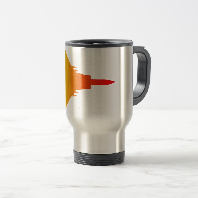 Fighter Jet Caneca de viagem (Frente Esquerda)