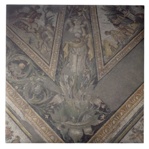 Figura alegórica do outono, detalhe de um mosaico