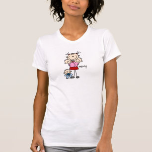 Figura camisa da vara do baby-sitter