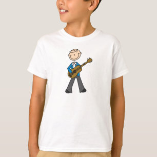 Figura camisa da vara do guitarrista