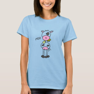 Figura camiseta e presentes da vara da vaca