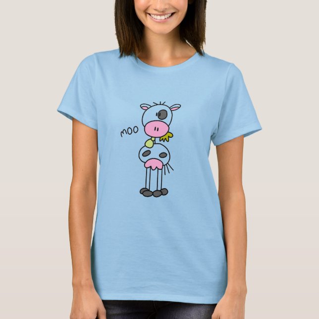 Figura camiseta e presentes da vara da vaca (Frente)