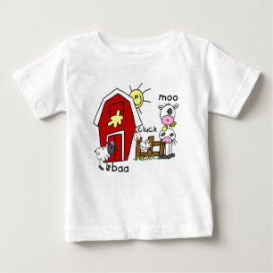 Figura camiseta e presentes da vara dos animais de