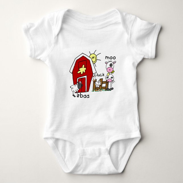 Figura camiseta e presentes da vara dos animais de (Frente)