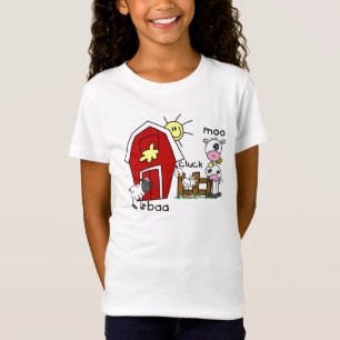 Figura camiseta e presentes da vara dos animais de
