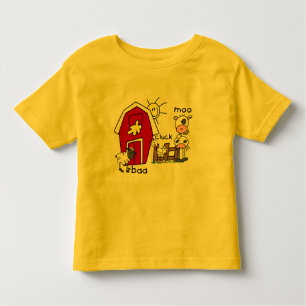 Figura camiseta e presentes da vara dos animais de