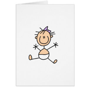 Figura cartão da vara do bebê