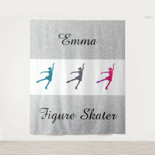 Figura da moça Tapeçaria do Skater Personalizada c