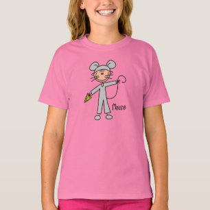 Figura da vara na camisa do terno do rato