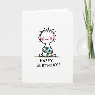 Figura de Aniversário Doce Cartão