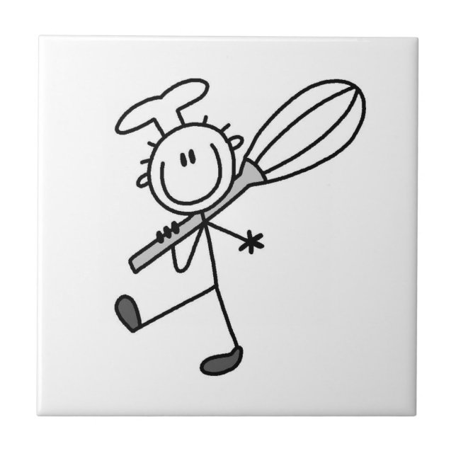 Figura de Palito Chef com Batedeira (Frente)